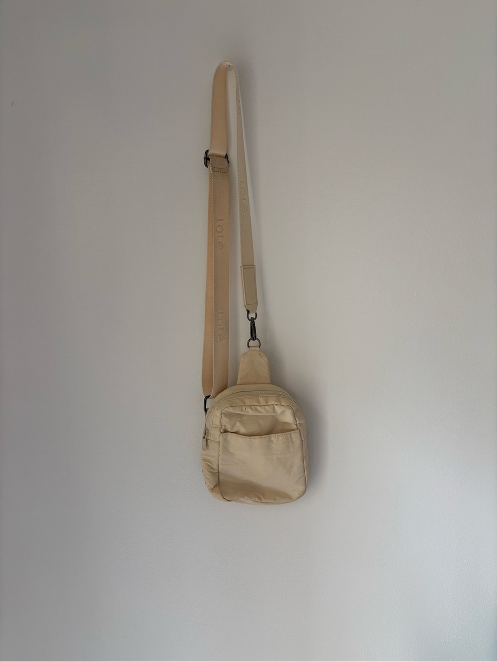 Lole Beige Crossbody Sling Bag